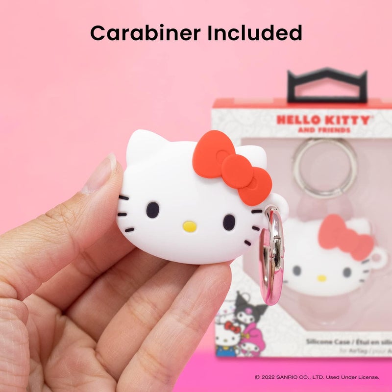 iFace Sanrio Friends Special Edition Silicone Protective Cover [ Compatible with Apple AirTag ][Cute Character Case] [Carabiner Keychain Clip Included] - Hello Kitty - Image 4